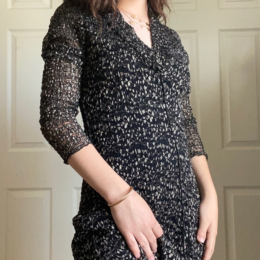 Black lace dress